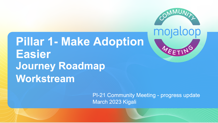 Cover image for Pillar 1 - Journey Roadmap work stream