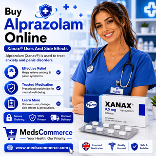 Buy Alprazolam Online - Xanax Uses And Side Effects - MedsCommercE profile picture